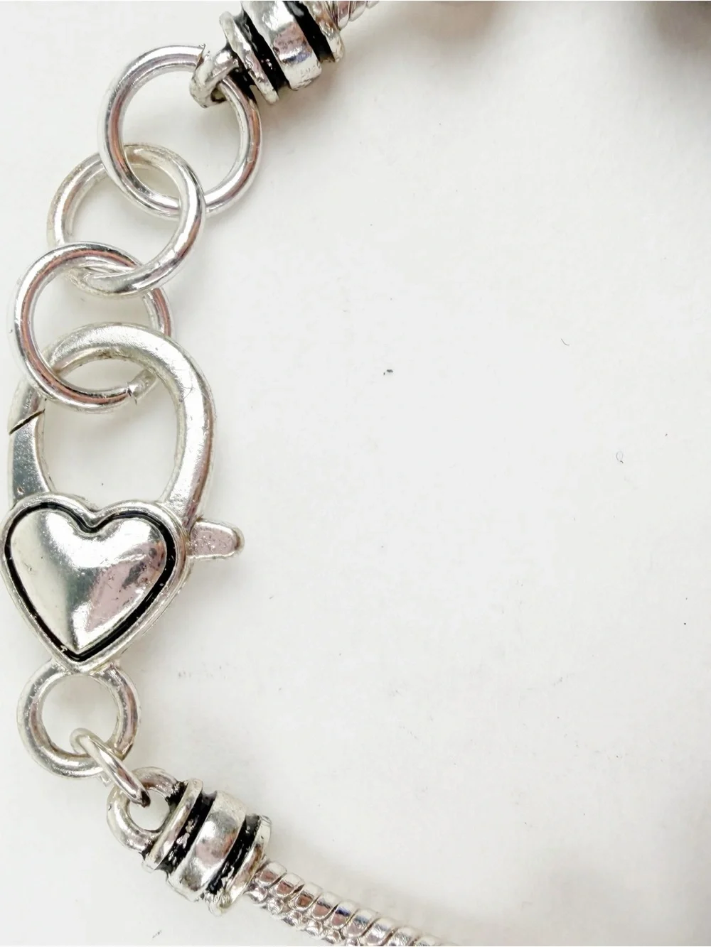 September Sapphire Blue Birthstone Charm Bracelet Silvertone Baby Feet